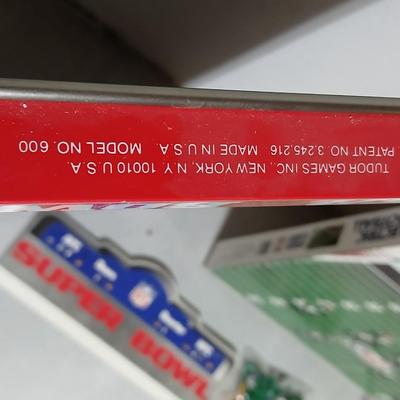 Vintage metal Working Super Bowl NFL Electric Football Original Box Super Bowl