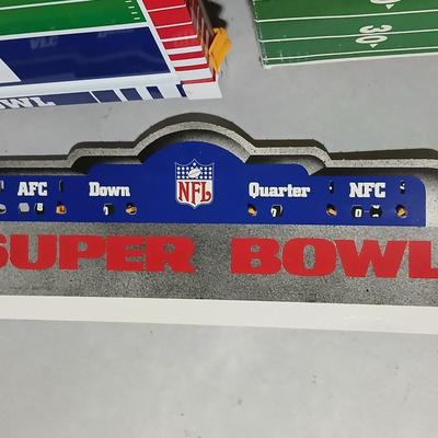 Vintage metal Working Super Bowl NFL Electric Football Original Box Super Bowl