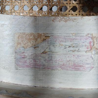 Antique Helmer Mfg. cane backed Rocking Chair with Cane Seat