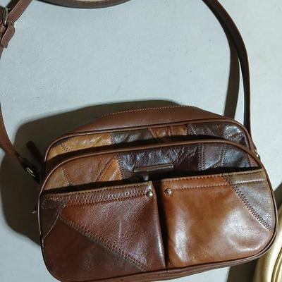 Two hats, each with a purse