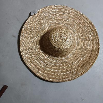 Two hats, each with a purse