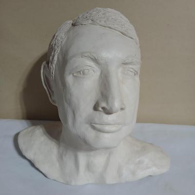 Plaster Male Bust head statue Artwork