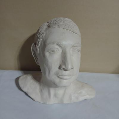 Plaster Male Bust head statue Artwork