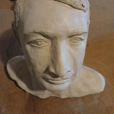 Plaster Male Bust head statue Artwork
