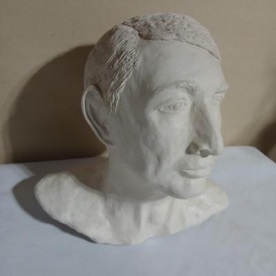Plaster Male Bust head statue Artwork