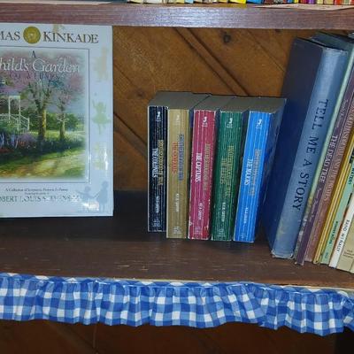 Variety of books - Thomas Kincaide - Web Griffen - and more