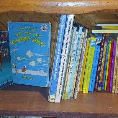 Assortment of books - Little Golden - Dr. seuss - snoopy and other great titles from yesterday!