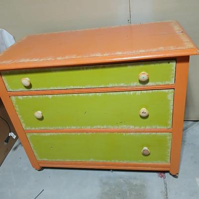 Vintage art deco 3 drawer chest of drawers