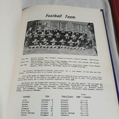 Vintage Yearbooks - 1928 Bear Tracks - 1954 Kansas City "The Warriors"