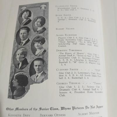 Vintage Yearbooks - 1928 Bear Tracks - 1954 Kansas City "The Warriors"