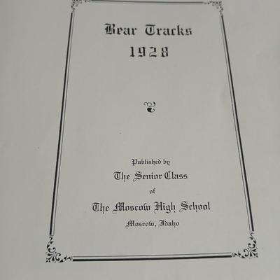Vintage Yearbooks - 1928 Bear Tracks - 1954 Kansas City "The Warriors"
