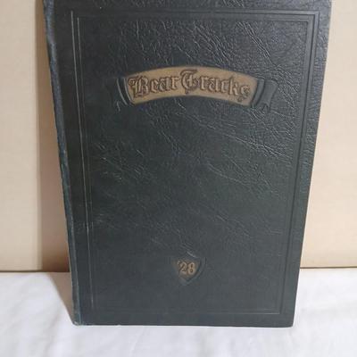 Vintage Yearbooks - 1928 Bear Tracks - 1954 Kansas City "The Warriors"