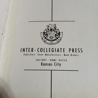 Vintage Yearbooks - 1928 Bear Tracks - 1954 Kansas City "The Warriors"