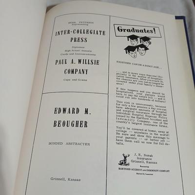 Vintage Yearbooks - 1928 Bear Tracks - 1954 Kansas City "The Warriors"