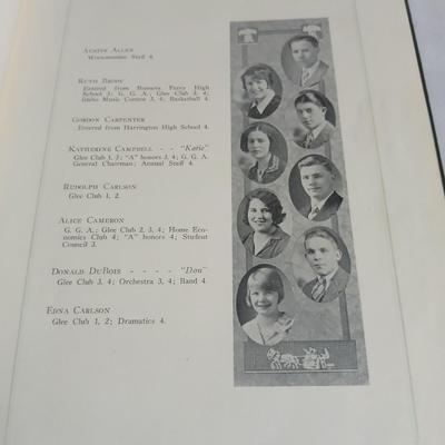 Vintage Yearbooks - 1928 Bear Tracks - 1954 Kansas City "The Warriors"
