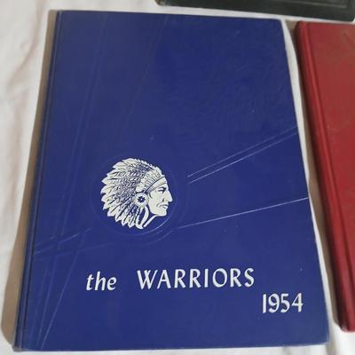 Vintage Yearbooks - 1928 Bear Tracks - 1954 Kansas City "The Warriors"