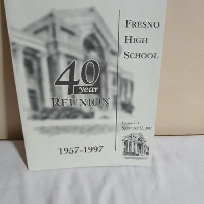 Fresno High School yearbooks - Fresno California 1961 - 1962- and 40-year reunion booklet