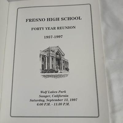 Fresno High School yearbooks - Fresno California 1961 - 1962- and 40-year reunion booklet