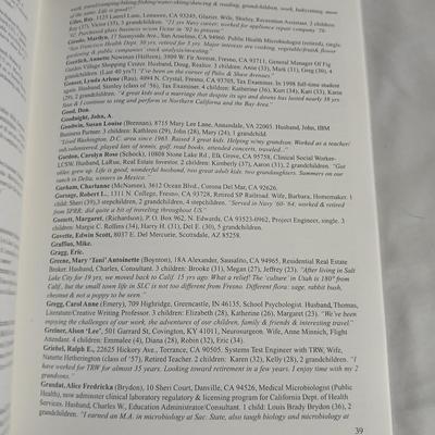 Fresno High School yearbooks - Fresno California 1961 - 1962- and 40-year reunion booklet