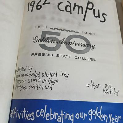 Fresno High School yearbooks - Fresno California 1961 - 1962- and 40-year reunion booklet