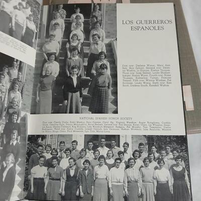 1955, 1956 & 1957 OWL yearbooks Fresno California high school