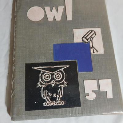 1955, 1956 & 1957 OWL yearbooks Fresno California high school