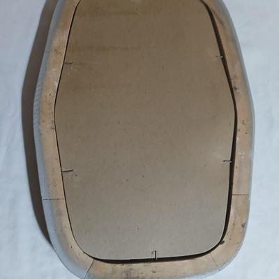 Antique Convex glass Art deco picture frame with portrait