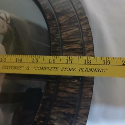 Antique Convex round photo frame with portraits - 1909