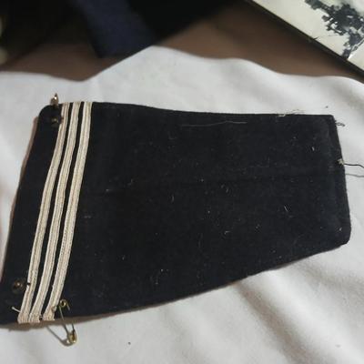 WWII Era U.S. Navy sailor cap with Shorts - army green wool blanket -American Flag and more