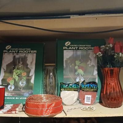 Happy Valentine's Day! Valentines' vases, faux flowers, and plant rooters