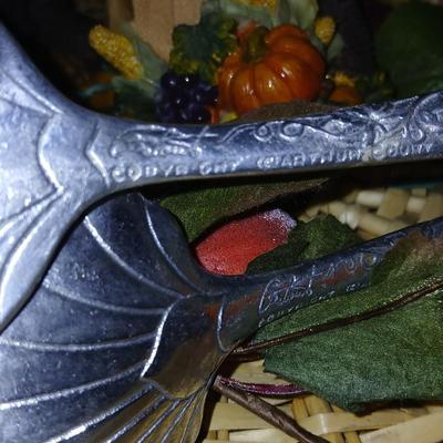 Thanksgiving - Fall & a little Halloween Decorations with Arthur Court salad serving spoons