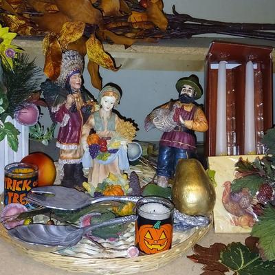 Thanksgiving - Fall & a little Halloween Decorations with Arthur Court salad serving spoons