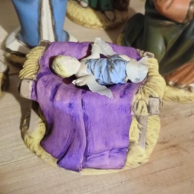 Wonderful Large Vintage Holland Mold Nativity set - Christmas Heirloom!