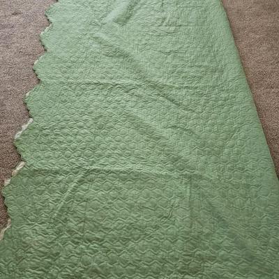 STUNNING Handmade Quilt Large Vintage 30's Flower Garden Mosaic Antique Quilt