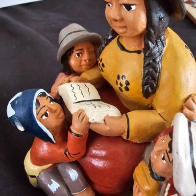 Clay storyteller figure