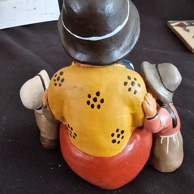 Clay storyteller figure