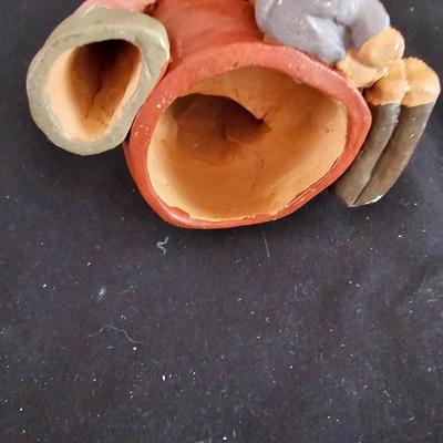 Clay storyteller figure