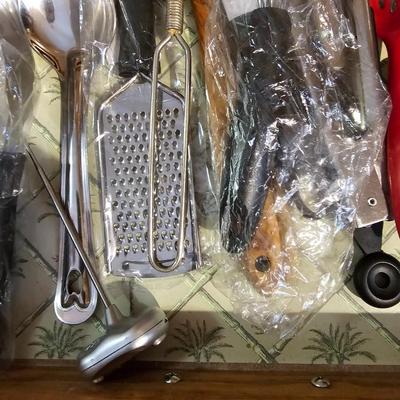 Kitchen serving utensils and some new kitchen knives