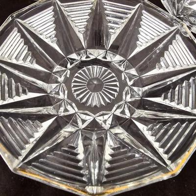 Vintage Glass dishware - collection of beautiful pressed glass dishes