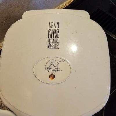 George foreman grilling machine with pottery garlic storage- plastic gravy boat and more