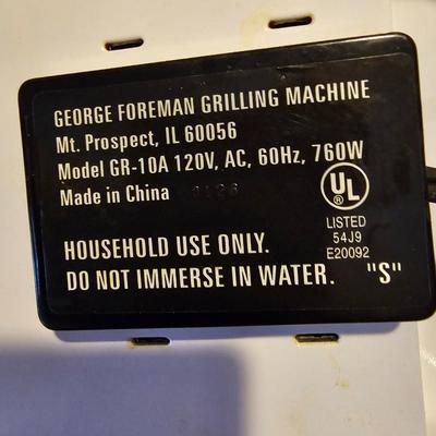 George foreman grilling machine with pottery garlic storage- plastic gravy boat and more