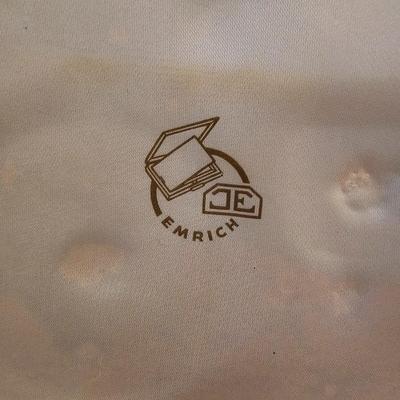 Vintage Emrich gold plated compact 3-piece set MINT New in box!!