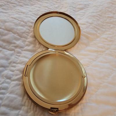 Vintage Emrich gold plated compact 3-piece set MINT New in box!!