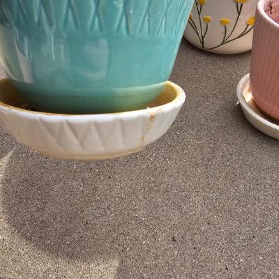 Decorative Ceramic flowerpots with seed packets and more