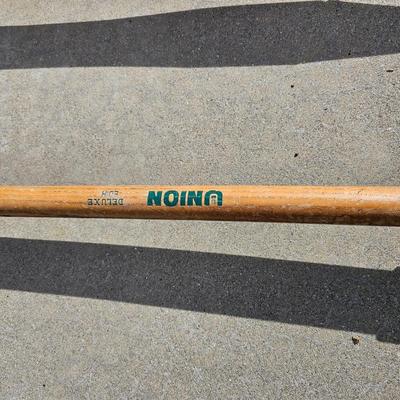 Get ready for yard work! Yard hand tools -- rake - hoe - shovel and weeder