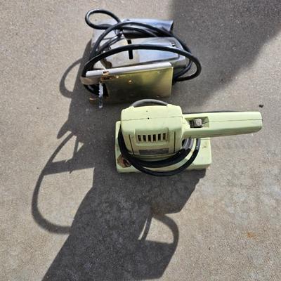 Electric Sentry orbital sander and Jig saw
