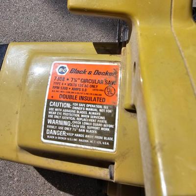 Black & Decker 7 1/4" Circular saw