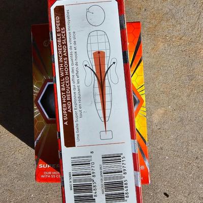 Three new boxes Callaway golf balls and a new pair of dura feel XL gold gloves