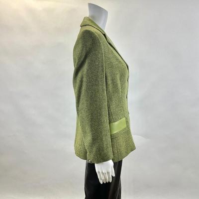 434 Vintage HOLLAND & HOLLAND London Green Coat Size 42