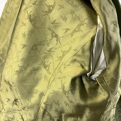 434 Vintage HOLLAND & HOLLAND London Green Coat Size 42